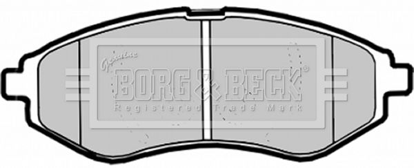 BORG & BECK stabdžių trinkelių rinkinys, diskinis stabdys BBP1879